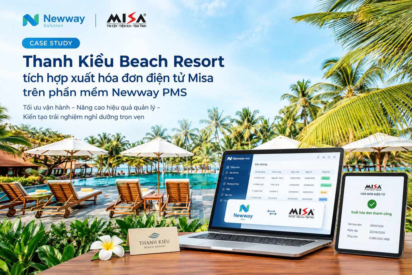 Thanh Kiều Beach Resort Tối Ưu Vận Hành Với Newway PMS